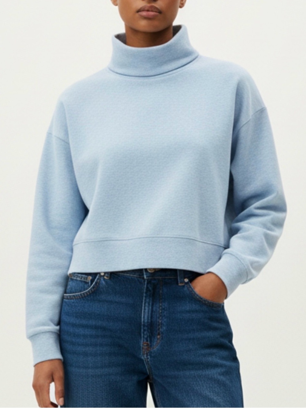 Vineyard Vines Surf Cropped Turtleneck Sweatshirt
